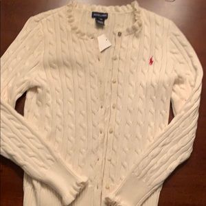 Girls Ralph Lauren cardigan sweater
